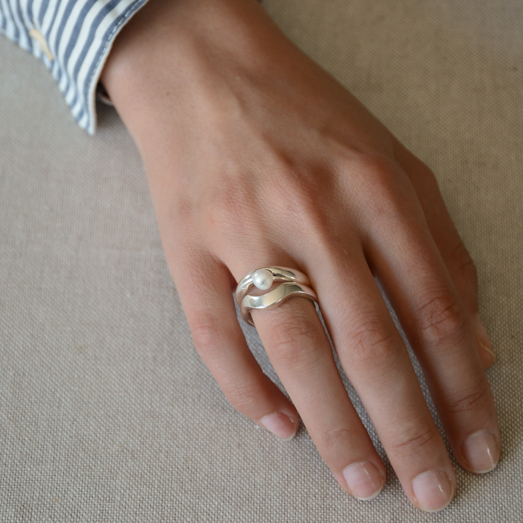 Silver Orbit Ring