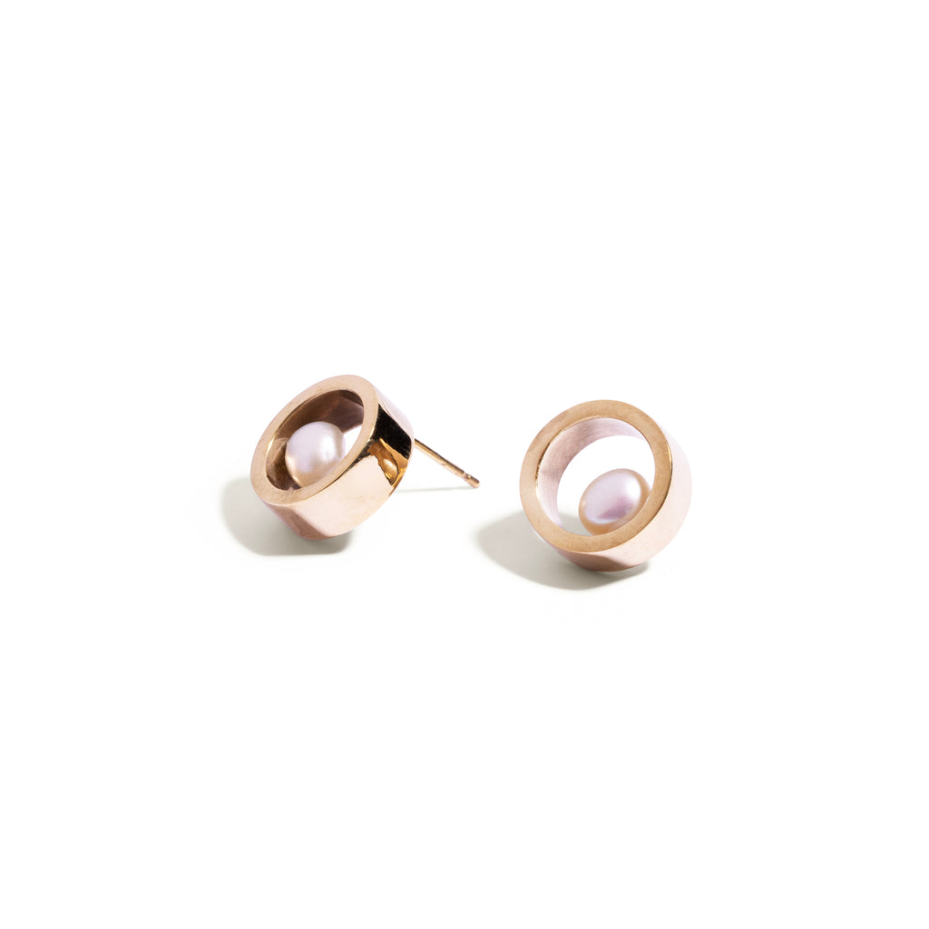 Brass African Sunrise Earring