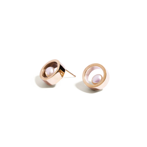 Brass African Sunrise Earring