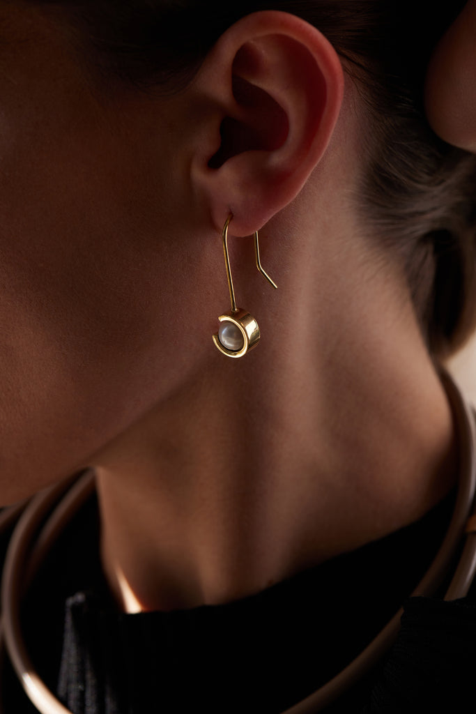 Brass Swing Earring
