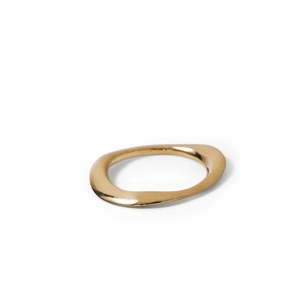 Brass Curve Ring