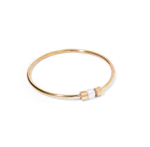 Brass Moonbeam Bangle