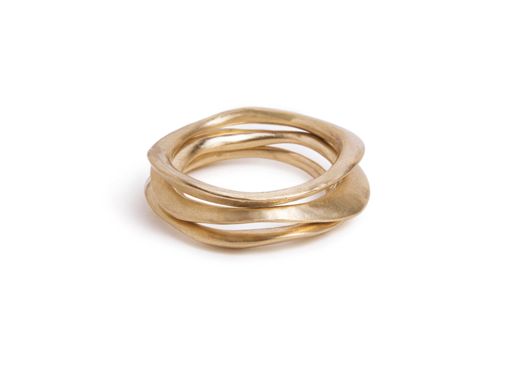 Brass Curve Ring