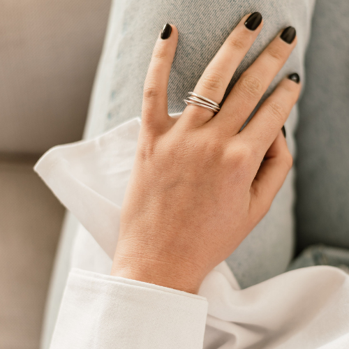 Silver Curve Ring