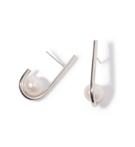 Silver Holding Earring