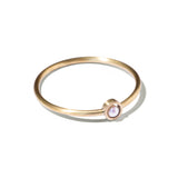 Gold Circle & Gem Bangle