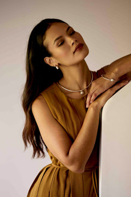 Silver Solid Neckpiece