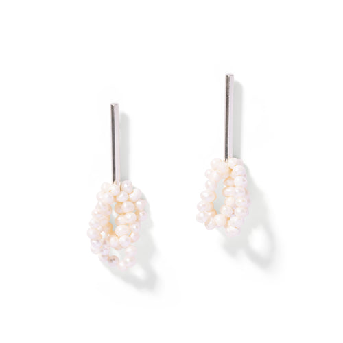 Silver Short Celestia Earrings