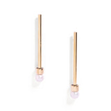 Brass Slim Moonbeam Earring