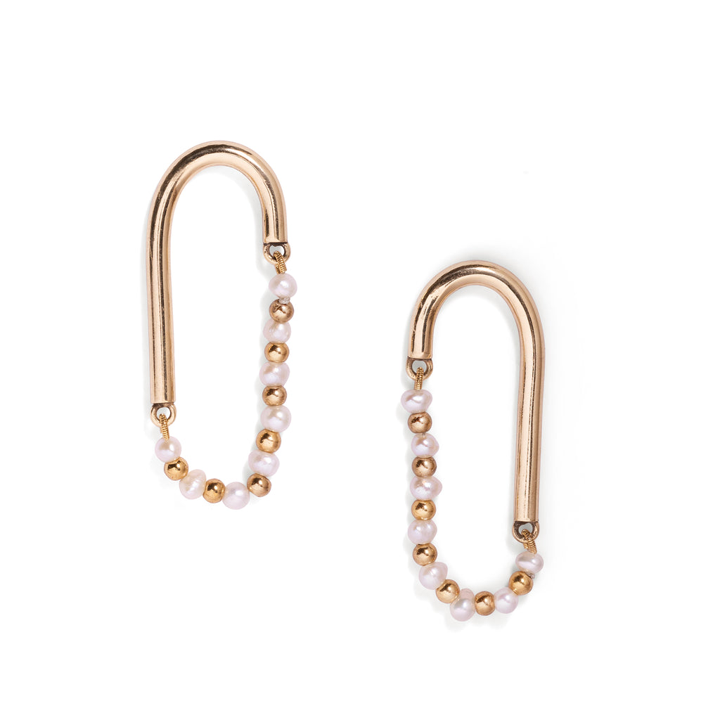 Pearly String Earrings
