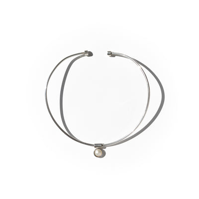 Silver Solid Neckpiece
