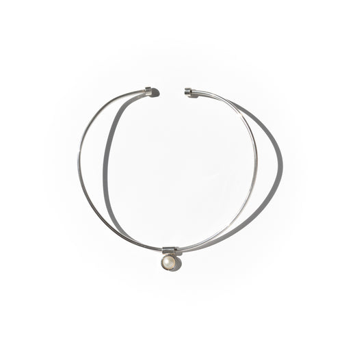 Silver Solid Neckpiece