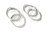 Silver Curves Earring