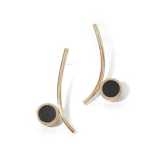 Brass Slide Earring