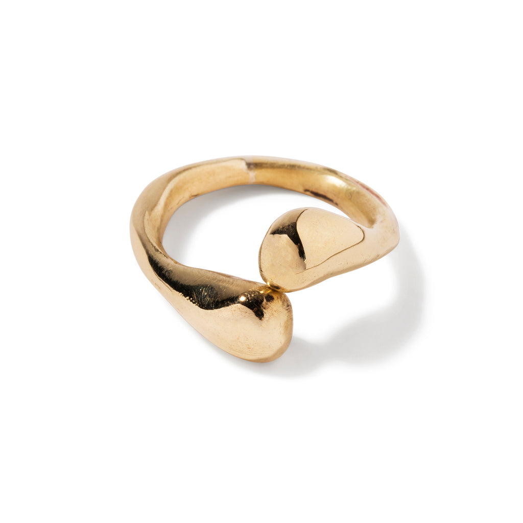 9ct Yellow Gold Crossover ring