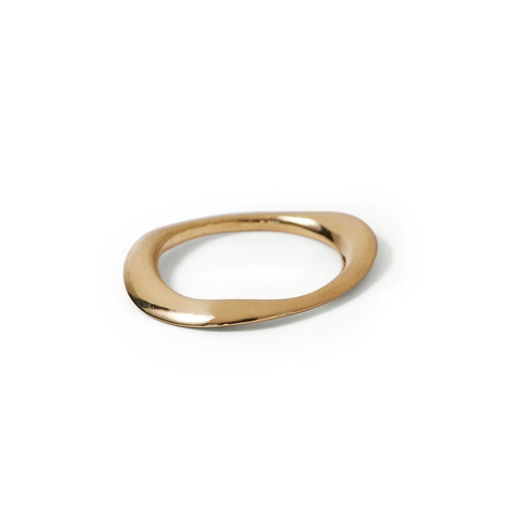 9ct Yellow Gold Curve ring