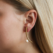 Load image into Gallery viewer, Slide earring with Pearl