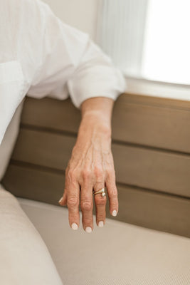 Silver Cross Over Ring